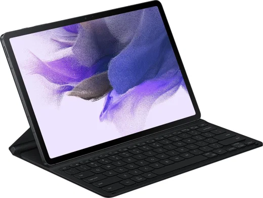 Originele Samsung Tab S8 Plus / S7 Plus / S7 FE Hoes Keyboard Zwart afbeelding 1