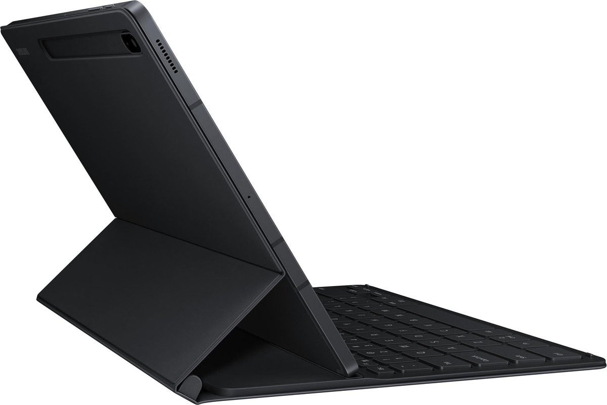 Originele Samsung Tab S8 Plus / S7 Plus / S7 FE Hoes Keyboard Zwart afbeelding 5