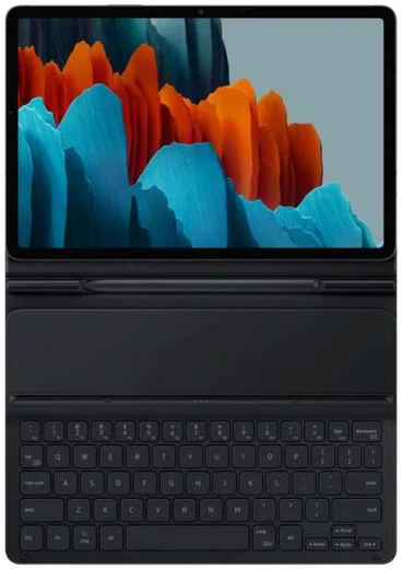 Originele Samsung Galaxy Tab S8 / S7 Hoes met Toetsenbord Zwart afbeelding 7