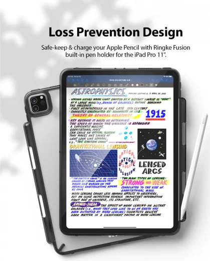 Ringke Fusion Apple iPad Pro 11 Hoes Back Cover Transparant Zwart afbeelding 5