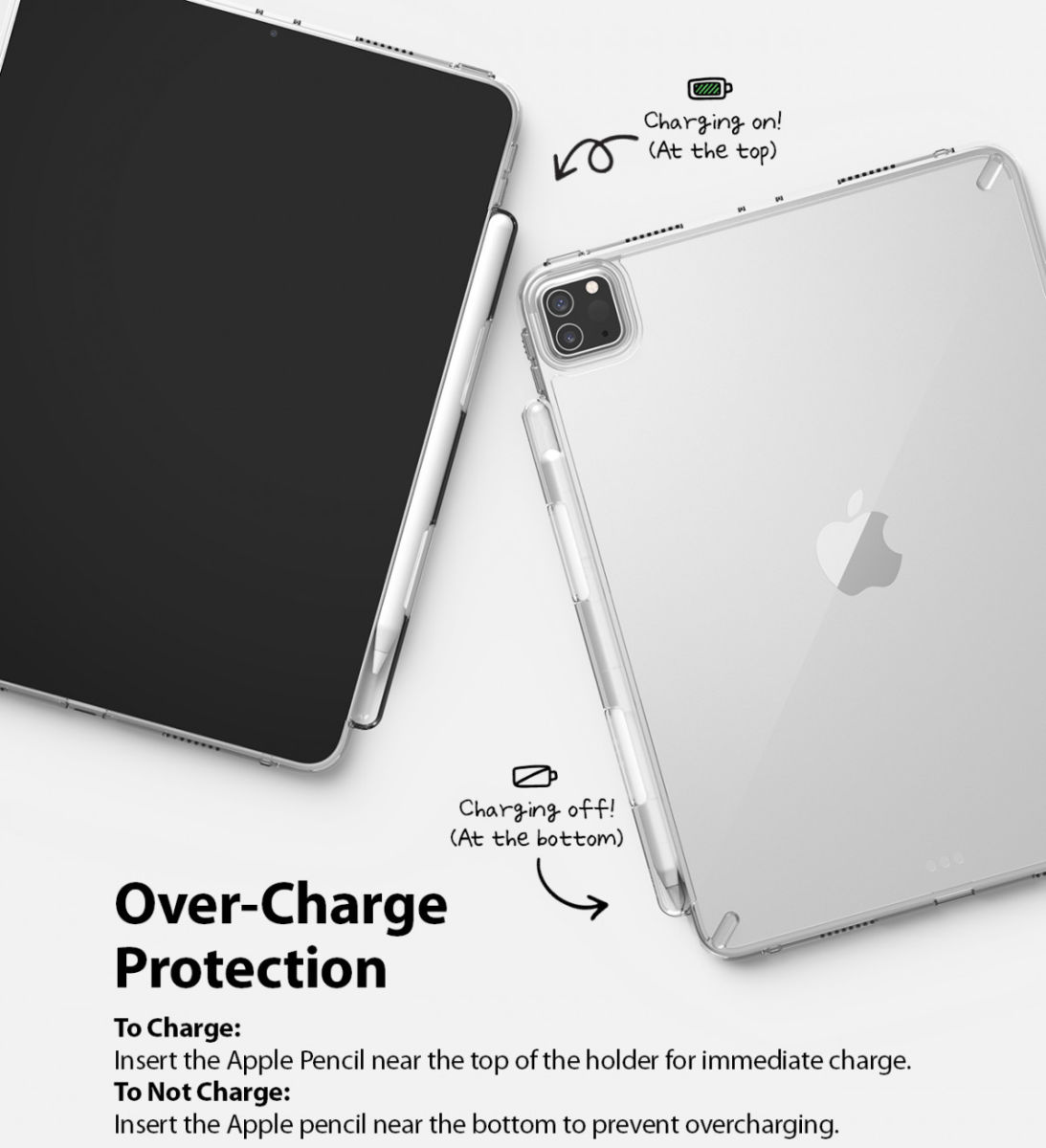 Ringke Fusion Apple iPad Pro 11 Hoes Back Cover Transparant Zwart afbeelding 8