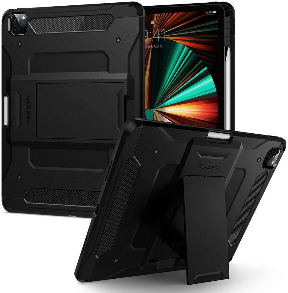 Spigen Tough Armor Pro Apple iPad Pro 12.9 2021 Hoes Zwart afbeelding 1