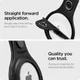 Spigen Valentinus Apple AirTag Hoesje Sleutelhanger Houder Zwart afbeelding 4