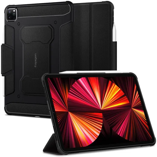Spigen Rugged Armor Pro Apple iPad Pro 11 (2018/2020/2021) Hoes Zwart afbeelding 1