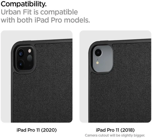 Spigen Urban Fit iPad Pro 11 (2018/2020/2021) Hoes Book Case Zwart afbeelding 11