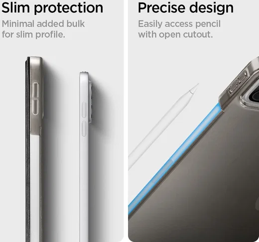 Spigen Smart Fold Apple iPad Pro 12.9 (2021) Hoes Book Case Zwart afbeelding 15