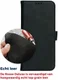 Rosso Deluxe Samsung Galaxy A22 5G Hoesje Echt Leer Book Case Zwart afbeelding 10