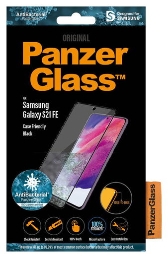 PanzerGlass Samsung Galaxy S21 FE Screen Protector Antibacterieel afbeelding 5