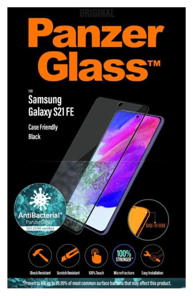PanzerGlass Samsung Galaxy S21 FE Screen Protector Antibacterieel afbeelding 1