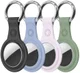 Dux Ducis Apple AirTag Sleutelhanger Zwart/Roze/Blauw/Groen (4-Pack) afbeelding 1