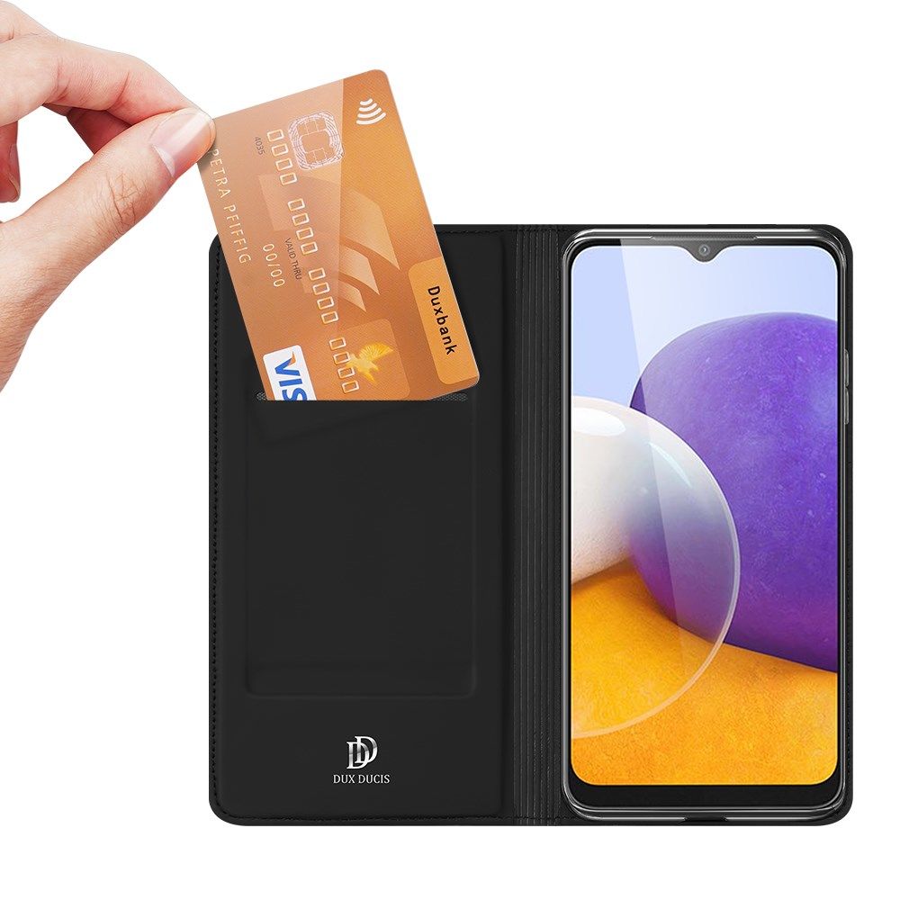 Dux Ducis Skin Pro Series Samsung Galaxy A22 5G Hoesje Zwart afbeelding 2