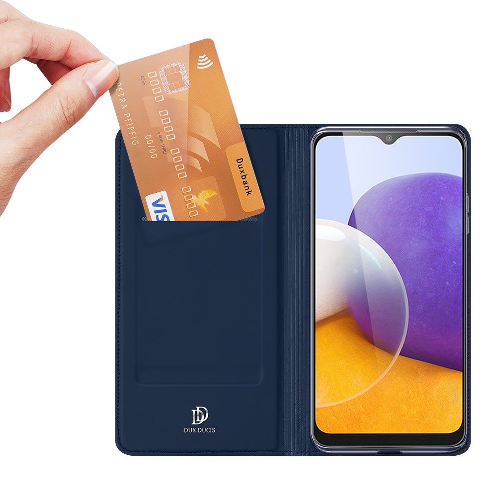 Dux Ducis Skin Pro Series Samsung Galaxy A22 5G Hoesje Blauw afbeelding 2