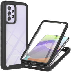 Samsung Galaxy A52 / A52S Hoesje Full Protect 360° Cover Hybride Zwart afbeelding