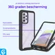 Samsung Galaxy A52 / A52S Hoesje Full Protect 360° Cover Hybride Zwart afbeelding 4