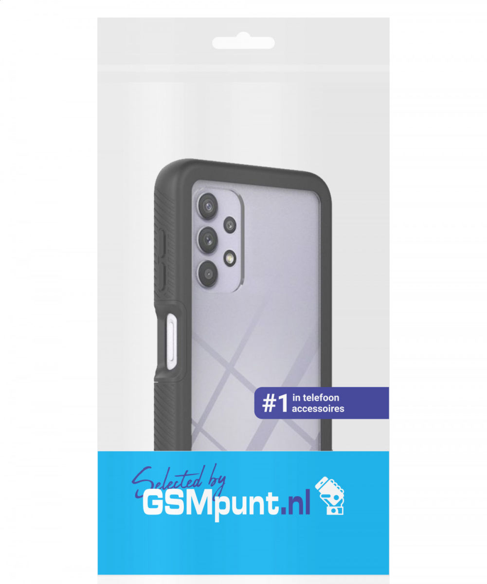 Samsung Galaxy A32 5G Hoesje Full Protect 360° Cover Hybride Zwart afbeelding 10