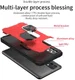 Samsung Galaxy A32 4G Hoesje met Metalen Magnetische Kickstand Zwart afbeelding 5