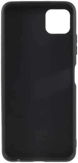 Samsung Galaxy A22 5G Hoesje Dun TPU Matte Back Cover Zwart afbeelding 3