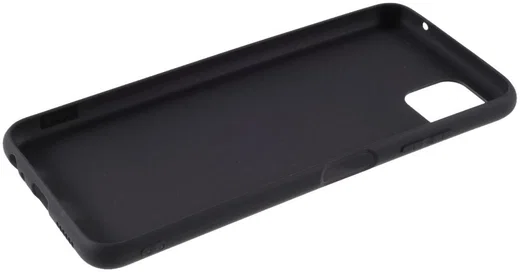 Samsung Galaxy A22 5G Hoesje Dun TPU Matte Back Cover Zwart afbeelding 7