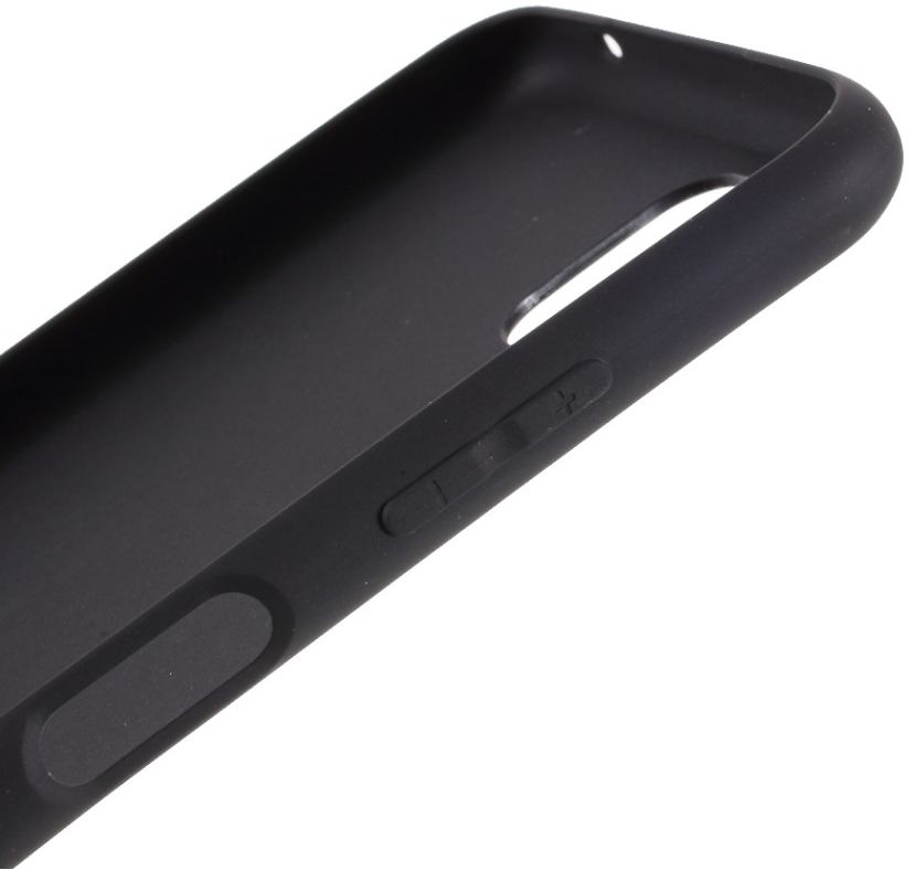 Samsung Galaxy A22 5G Hoesje Dun TPU Matte Back Cover Zwart afbeelding 8