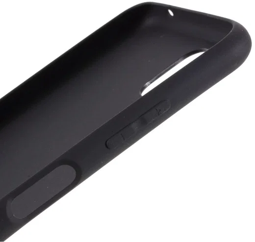 Samsung Galaxy A22 5G Hoesje Dun TPU Matte Back Cover Zwart afbeelding 8