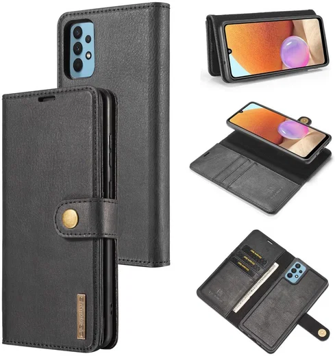 Samsung Galaxy A32 4G Hoesje 2-in-1 Book Case en Back Cover Zwart afbeelding 6