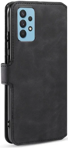 DG Ming Samsung Galaxy A32 4G Hoesje Retro Wallet Book Case Zwart afbeelding 6