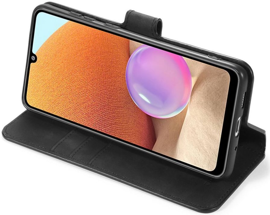 DG Ming Samsung Galaxy A32 4G Hoesje Retro Wallet Book Case Zwart afbeelding 5