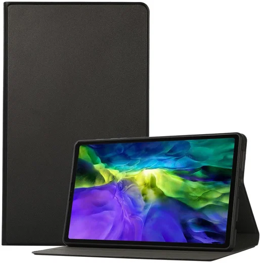 Samsung Galaxy Tab A7 Lite Hoes Two-Fold Book Case Kunstleer Zwart afbeelding 1