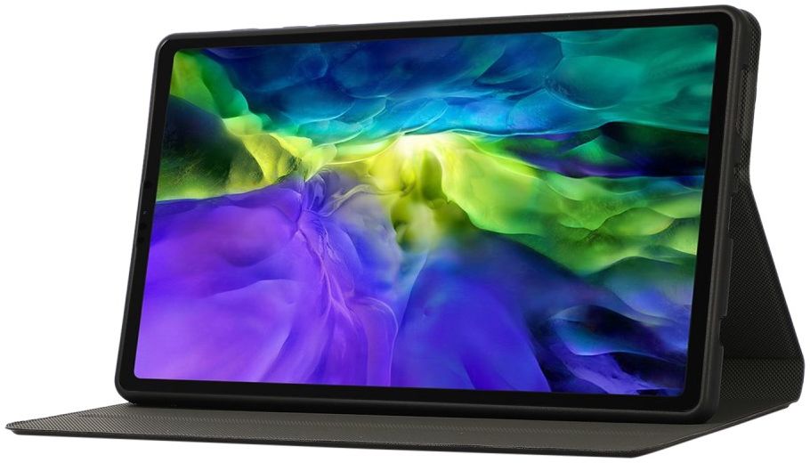 Samsung Galaxy Tab A7 Lite Hoes Two-Fold Book Case Kunstleer Zwart afbeelding 3