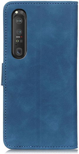 KHAZNEH Sony Xperia 1 III Hoesje Retro Wallet Book Case Blauw afbeelding 3