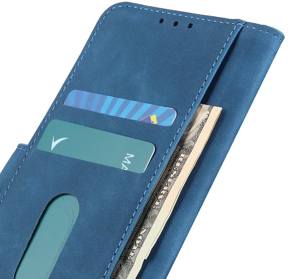 KHAZNEH Sony Xperia 1 III Hoesje Retro Wallet Book Case Blauw afbeelding 4