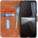 KHAZNEH Sony Xperia 10 III Hoesje Retro Wallet Book Case Bruin afbeelding 1