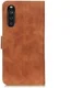 KHAZNEH Sony Xperia 10 III Hoesje Retro Wallet Book Case Bruin afbeelding 3