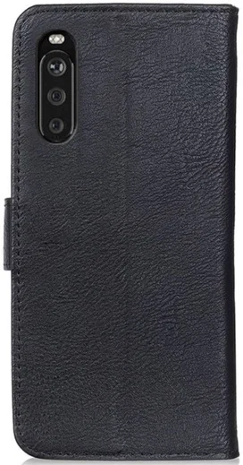 KHAZNEH Sony Xperia 10 III Hoesje Wallet Book Case Zwart afbeelding 3