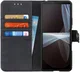 KHAZNEH Sony Xperia 10 III Hoesje Wallet Book Case Zwart afbeelding 1