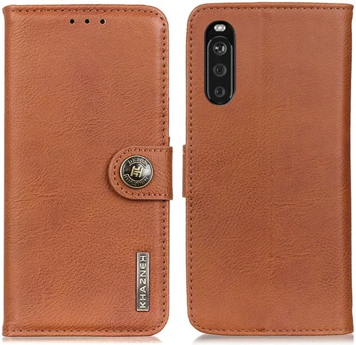 KHAZNEH Sony Xperia 10 III Hoesje Wallet Book Case Bruin afbeelding 6