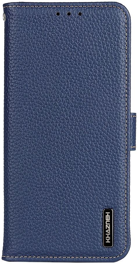 KHAZNEH Sony Xperia 1 III Hoesje Wallet Book Case Echt Leer Blauw afbeelding 2
