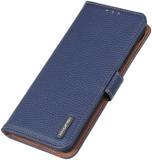 KHAZNEH Sony Xperia 1 III Hoesje Wallet Book Case Echt Leer Blauw afbeelding 5