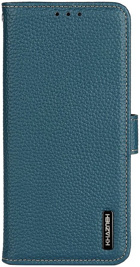 KHAZNEH Sony Xperia 10 III Hoesje Wallet Book Case Echt Leer Groen afbeelding 2