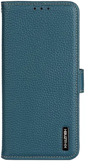 KHAZNEH Sony Xperia 10 III Hoesje Wallet Book Case Echt Leer Groen afbeelding 2