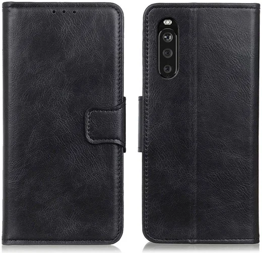 Sony Xperia 10 III Hoesje Portemonnee Book Case Kunstleer Zwart afbeelding 8