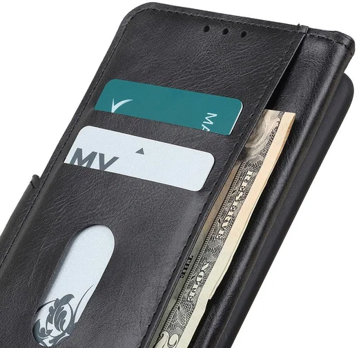 Sony Xperia 10 III Hoesje Portemonnee Book Case Kunstleer Zwart afbeelding 7