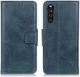 Sony Xperia 10 III Hoesje Portemonnee Book Case Kunstleer Blauw afbeelding 7