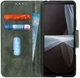 Sony Xperia 10 III Hoesje Portemonnee Book Case Kunstleer Groen afbeelding 1