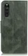 Sony Xperia 10 III Hoesje Portemonnee Book Case Kunstleer Groen afbeelding 2