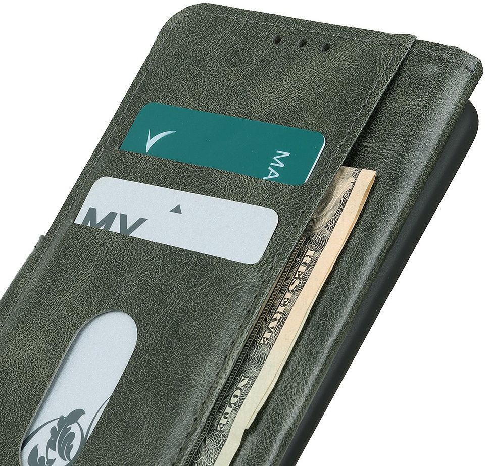 Sony Xperia 10 III Hoesje Portemonnee Book Case Kunstleer Groen afbeelding 8