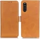 Sony Xperia 10 III Hoesje Portemonnee Kunstleer Book Case Lichtbruin afbeelding 7