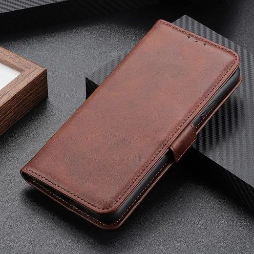 Sony Xperia 10 III Hoesje Portemonnee Kunstleer Book Case Bruin afbeelding 5