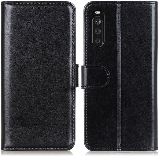 Sony Xperia 10 III Hoesje Portemonnee Wallet Book Case Zwart afbeelding 7