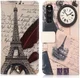 Sony Xperia 10 III Hoesje Portemonnee Book Case met Eiffeltoren Print afbeelding 7